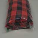 Christmas Gingham Tablecloth Heavy Duty Cotton Linen Red 60x84 inch Plaid Christmas Table Cloth Reusable Waterproof Foldable Tablecloths Xmas Table Cover for New Year Party Decor