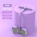 Abdominal Trainer, Sit-Up Training Equipment, 6 Tubes Fitness Elastic Pull Rope, Tension Rope Pull Up Pilate Foot Pedal Resistance Band Workout Tool Ab Shaper (Purple)