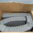 WUIOYNF Mattress Extender, Bed Gap/Space Filler, Headboard Pillow Between Headboard and Mattress or Wall, High-Density Foam with Removable Cover（Light Grey-King-78 * 4 * 8in）