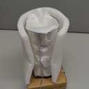 Sureasy 4 Ounce Ceramic Espresso Cups Set of 4 - Stackable Demitasse Cups with Saucers & Metal Stand, Coffee Cups for Latte, Tea, Dishwasher & Oven Safe, White