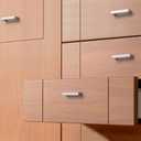 10 Pack 3 Inch(76mm) Cabinet Pull Brushed Satin Nickel Kitchen Cabinets Handles Stainless Steel Cabinet Hardware for Cupboard Square Kitchen Pulls for Cabinets Drawer Handles