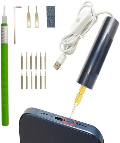 Damaged Screw Removal for iPhone, iPhone Repair Tool, Broken Screw Extractor Kit for Cell Phone,Targetting Small Screw Damaged can not Screw Out by Screwdriver, USB 5V Power Supply,Screw Extractor