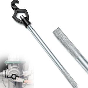 Tandefio 1 Pcs Fire Hydrant Wrench, 1-1/2" to 3", Black