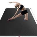 HAPBEAR Extra Large Yoga Mat - 72"x48"x8mm (1/3 inch), Non-Slip, Durable, Eco-Friendly, Thick Wide Exercise Mat for Home Workouts, Yoga, Pilates, Stretching, Meditation (Barefoot Exercise)