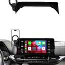 PZK Car Phone Holder for Toyota Sienna 2021 2022 2023 2024 Accessories 12.3-Inch Screen Fixed Clip Compatible with MagSafe Car Phone Mount with Sunglasses Storage Box 360 Rotation Not Affect Vent