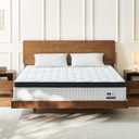 12 Inch Queen Mattress, Hybrid Mattress Queen Size Mattress in a Box with Pocketed Spring & Gel Memory Foam for Support, Pressure Relief, Reinforced Edge, CertiPUR-US Certified - Medium Firm