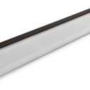 Aluminum Door Threshold with Vinyl and Aluminum Top, Mill Finish - 36 Inches