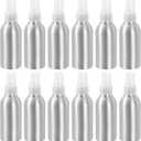uxcell 12pcs 120ml/4oz Aluminium Spray Bottle with Clear Fine Mist Sprayer, Empty Refillable Container Travel Bottle for Kitchen Bathroom or Plants Water Sprayer