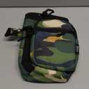 Nuovoware Water Bottle Carrier, 40oz Bottle Carrier Sports Insulated Water Bottle Holder with Adjustable Shoulder Strap, 2 Pockets Flask Sling Bag Drawstring Pouch for Climbing Hiking Walking (Camouflage Green)