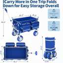 Garvee Beach Wagon with Big Wheels for Sand, 460LBS Folding Beach Cart