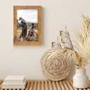 TWING 5x7 Picture Frames Set of 6, Rustic Photo Frames Collage for Wall Decor Mounting or Table Display, Home Decorative Wall Gallery Picture Photo Frame Wood Brown, Walnut