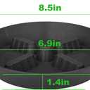 4 Pack Plant Saucer 8 inch, 10 12 14 17 inch, Plant Stand Plastic Plant Saucers for Indoors Outdoor, Heavy Duty Flower Planter Drip Trays for Pots, Pot Saucers for Plants, Grow Bags Saucers