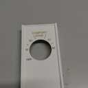 White Double Pole Line Volt Thermostat Cover with Line Volt Knob For Old Style D22 - HVAC