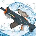 Electric Water Gun, Strongest Water Guns for Adults, 28-36FT Powerful Long Range Squirt Gun, 1000ml Large Capacity Auto Watergun with Electric & Manual Mode, Modular Battery Easy to Charge