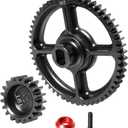 GTBRacing Steel 55T 19T Spur Gear Set for 1/5 RC Car HPI km rv Baja 5b ss 5sc Upgrade Part