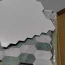 The Tiles Plaza 10-Sheet Peel and Stick Backsplash, 12" x 11.5" Green Cement Long Hexagon Self Adhesive Wall Tile, Stone Composite Stick On Decorative Mosaic Tile for Kitchen Bathroom Fireplace