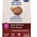 Natural Balance Limited Ingredient Small-Breed Adult Dry Dog Food with Healthy Grains, Beef & Brown Rice, 12 Pound (Pack of 1)