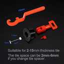 Tile Leveling System Kit with 200pcs Tile Leveler & 4 Special Wrenches & 1000pcs 2mm Tile Spacers