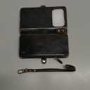 Defencase Compatible with iPhone 17 Pro Case Wallet with RFID Blocking Card Holder for Women Men, Fashion PU Leather Magnetic Snap Flip Zipper Strap Wallet Phone Case for iPhone 17 Pro 6.3", Coffee