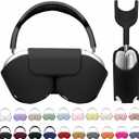 Maxjoy for Apple Airpods Max Smart Case Cover, Soft PU Leather Protective Cover Accessories for Airpod Max with Sleep Mode, Anti-Dust Travel Carrying Case for Airpods Pro Max Headphones