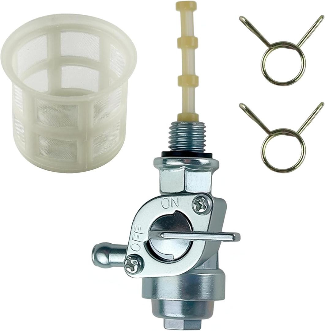 YAMAKATO Generator Petcock Fuel Tank Shut Off Valve Gas Switch 310574GS for Champion Generac 310573GS 193272GS 204743GS All Power Briggs and Stratton etc., M10X1.25mm
