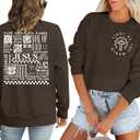 JINTING Christian Jesus Sweatshirt Women Religious Faith Sweatshirts Inspirational Waymaker Pullover Bible Verse Tops (2XL, Xmas-brown)