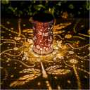 Dragonfly Solar Lanterns Outdoor Waterproof Hanging Solar Lights Dragonfly Gifts for Women Men Metal Decorative LED Lanterns for Yard, Patio, Lawn, Tabletop, Pathway, Landscape, Garden Decor