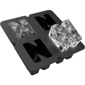 Customized Letter N Ice Cube Mold -Letter Silicone Ice Mold for Custom Ice Cube Mold and Baking Chocolate and Crafting Letter Molds, Ice Cube Molds for Cocktails & Whiskey with Custom Letters