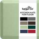 KANGAROO Anti Fatigue Mats for Kitchen Floor, 58x20, Reduce Foot, Knee, Back Pressure, 3/4 Inch Thick Cushioned Ergonomic Mat, Waterproof Comfort Rug for Under Sinks, Standing Desk, Stores, Sage Green