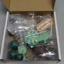 19pcs Safari Animal Cake Topper - Jungle Wild Cake Toppers with Leaves Balls Cake Decorations for Safari Animals Themed Birthday Party Decorations (Safari Animal Style)