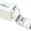 9527 Product Fanfold 4 x 6 Direct Thermal Labels White Perforated Shipping Label, 500 Labels per Stack, 1 Stack