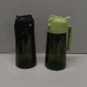 TrendPlain - Original 16oz/470ml Olive Oil Dispenser Bottle for Kitchen Gadgets and Air Fryer Accessories - Olive Oil Sprayer for Cooking w/Stickers - Black&Green