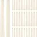 Treela 72 Pcs Flameless LED Taper Candles Battery Operated Candles Bulk 11 Inch Flickering Fake Candlesticks with Warm Light for Valentines Day Church Wedding Party Battery Not Included (Fluted, Ivory)