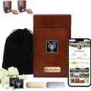 Large Urn for Human Ashes Adult Male Solid,Wooden urn with QR Memorial webpage. Quality Wooden Keepsake Box for Memorial Cremation Ash | Up to 220 lbs Cremains Capacity