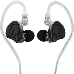 Linsoul KZ ZSN PRO X Dual Driver 1BA+1DD Hybrid Metal Earphones HiFi in-Ear Monitor with Detachable Recessed 2Pin Cable,Zinc Alloy Panel (Without Mic, Grey)