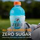 Gatorade Thirst Quencher Zero Sugar Sports Drink, Glacier Freeze, 12oz Bottles, 11 Pack, Electrolytes for Rehydration (EXP 01/20/27)