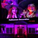 Halloween LED Black Light: 15W Spot Lights Outdoor UV Spotlight for Halloween Christmas | 2 PacK 110V Plug-in Blacklight with IP65 Waterproof for Party Body Paint Fluorescent Poster Neon Glow