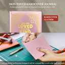 Journal For Women,A5 Hardcover Leather Journal - 200 Pages Premium Paper Notebook, Journal Notebook for School, Work (You Are Loved Pink)