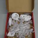 [Timer] Christmas Window Decorations, 3 Pack Snowflake Christmas Window Lights with Suction Cup, Hanging LED Battery Operated Xtmas Lights Indoor Xmas Tree Fireplace Home Party Decor