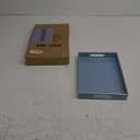 Spsyrine Blue Bathroom Vanity Tray with Handles for Dresser Tops, Countertop, Perfume Decorative Tray, 11.8 * 7.87 *1.37
