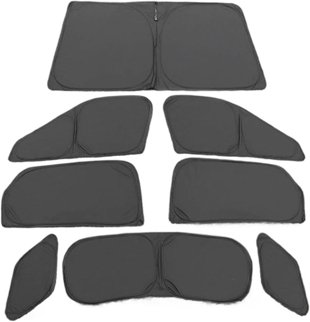 Car Window Sunshades for JAECOO J7 2024 2023 Screen Front Windshield Sunshade Curtain Window Insulation Sunshade Net Windshield Sunshade (1set-8Piece)