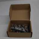 Estmoon 30 Pack Cabinet Handles Matte Black Cabinet Pulls with 3 Inch Hole Center, Stainless Steel Kitchen Cabinet Handles Black Kitchen Handles for Cabinets and Drawers, 76mm Hole Centers