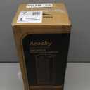 3rd-Gen AEOCKY Space Heater with AI Thermostat, 1500W PTC Electric Heaters for Indoor Use With Remote, 70 Oscillation, Utmost Silence, Safe Portable for Office, Bedroom, Room, Home (Black)