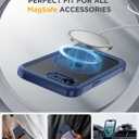 Miracase for iPhone 17e Case & iPhone 16e Case, Full-Body Phone with Built-in Glass Screen Protector, [Magnetic with MagSafe] Military Drop Proof 17 E/ 16 E Cover Bumper 6.1 inch, Blue