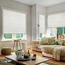 UNISHADES 100% Blackout Cordless Roman Shades for Indoor Windows & French Doors, 40 3/4" W 60" H - Blackout - Natural