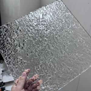 12''x16'' Decorative Extruded Clear Acrylic Sheets with Stone Texture | 1/8" Thick Wave Ripple Acrylic Panels for Home Decor, Display Stands, Crafts, and Signage