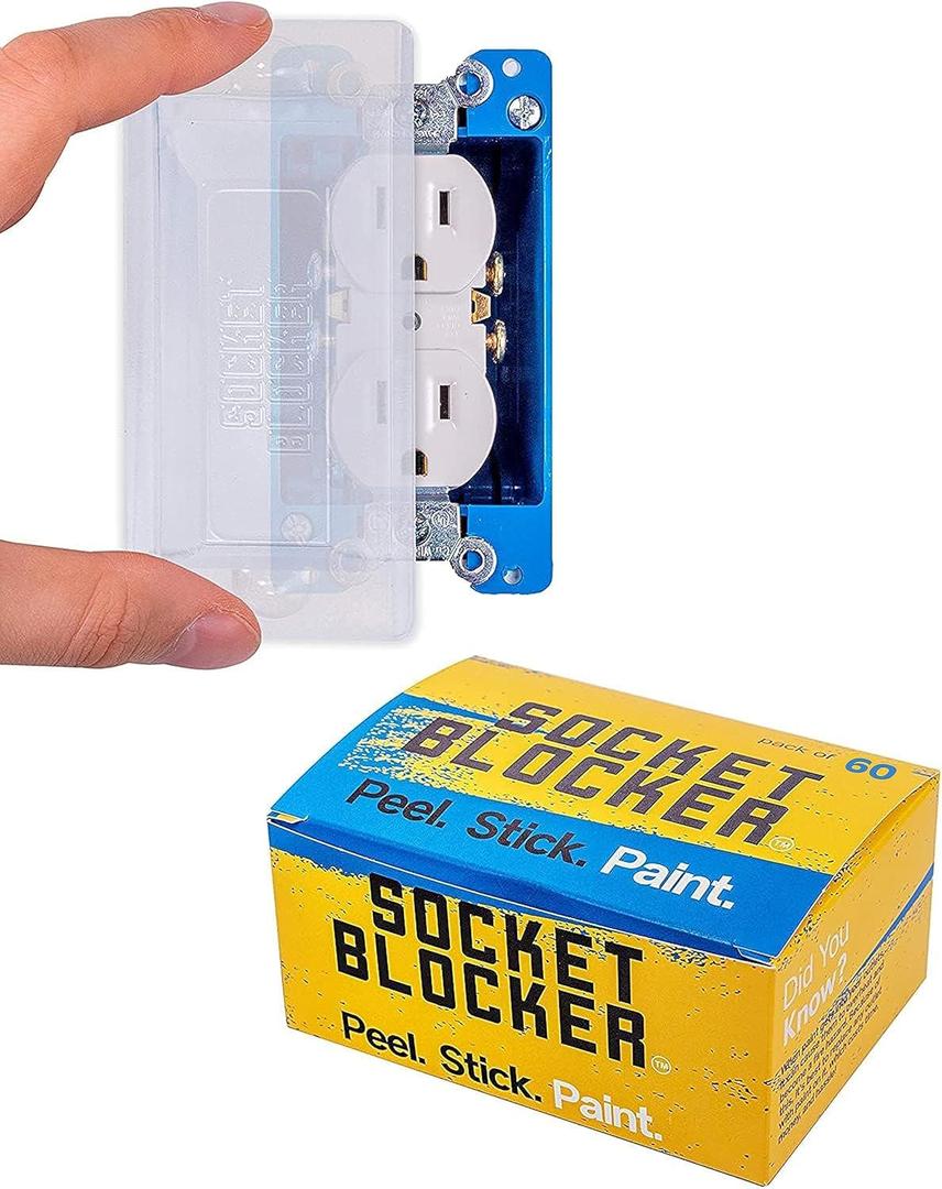 The Smarter Outlet Cover for Drywall & Painting  Better Than Tape for Remodeling & DIY Projects 60-Pack
