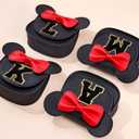 2 x Toddler Purse Gifts for Girls, Little Girl Purse Kids Wallet Crossbody Bag Birthday Gifts for 3-8 Year Old Girl (Black-black Initial)