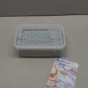 WIBIMEN Mini Ice Cube Trays, 0.55 Tiny Pebble Ice for Iced Coffee & Cocktails, Fast Chill, Easy Twist Release, Stackable with Lid & Storage Bin (4 Pack, Blue)