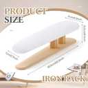 DoubleFill Padded Sleeve Ironing Board 57x13cm Tabletop Sleeves & Chest Tailor Ironing Board with Long Wooden Base for Tailor Dress Forms Household, Laundry Rooms, Travel Use, White